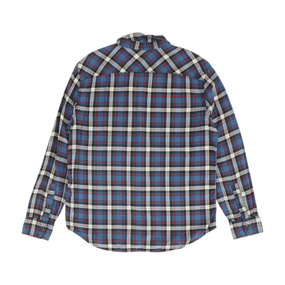 Blue Plaid Flannel Button Down