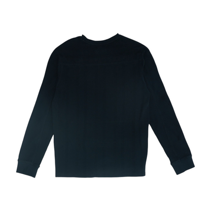 Black Solid Pullover Sweater