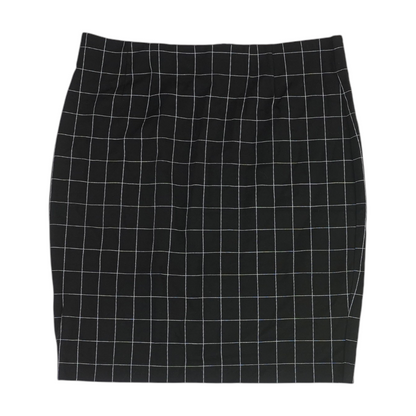 Black Check Mini Skirt