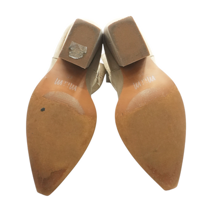 Beige Western Boots