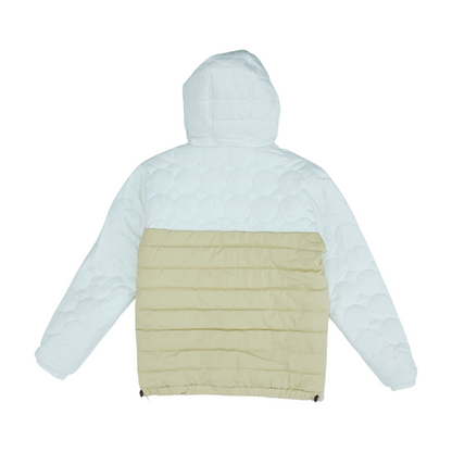 White Color Block Jacket