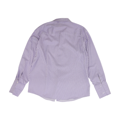 Purple Striped Long Sleeve Button Down