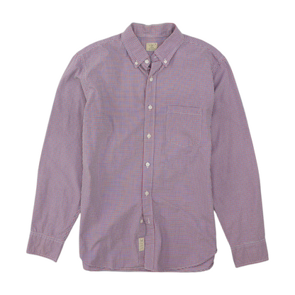Red Check Long Sleeve Button Down