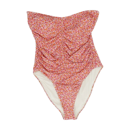 Beige Floral One-Piece
