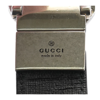 GG Marmont Tiger Print Reversible Belt in Black