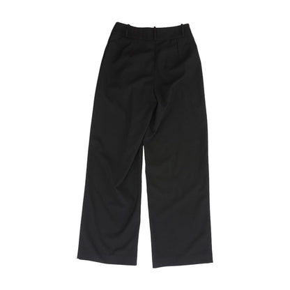 Black Solid Dress Pants