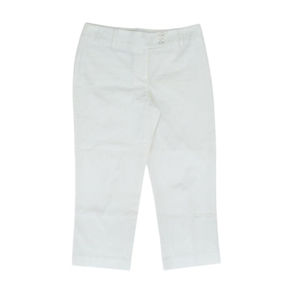 White Solid Capris