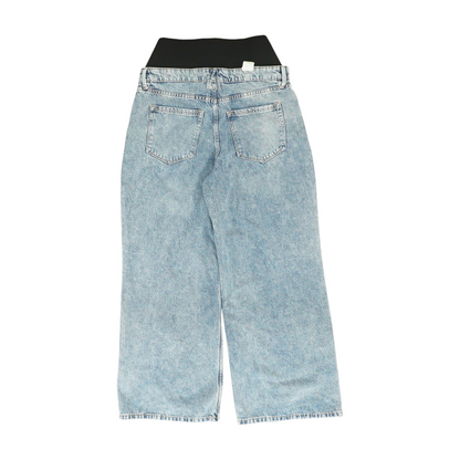 Blue Maternity Wide Leg Jeans