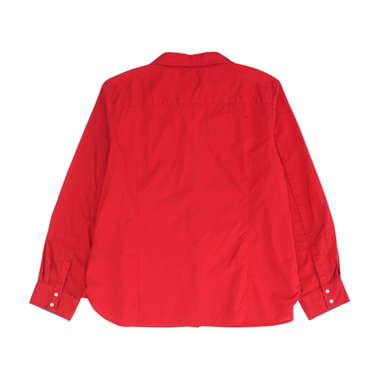 Red Button Down