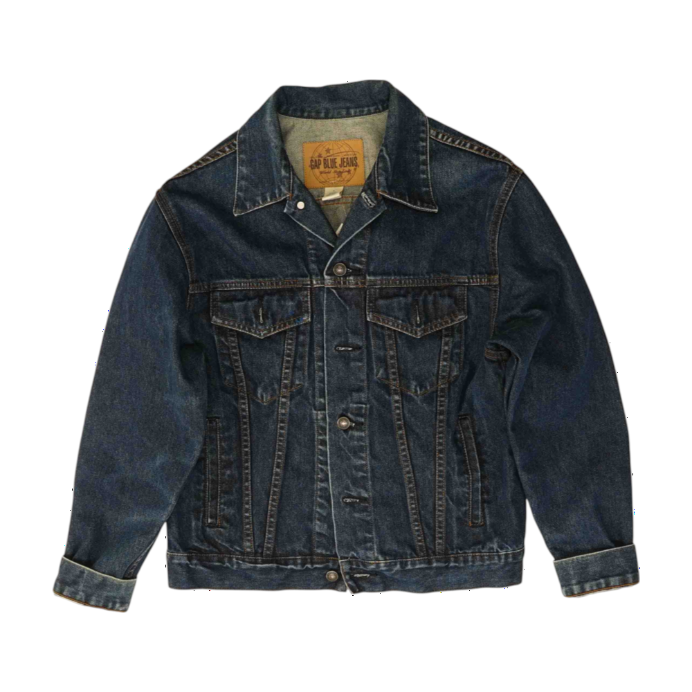Gap Blue Solid Denim Jacket – Image 1