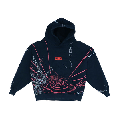 Black Solid Hoodie Pullover