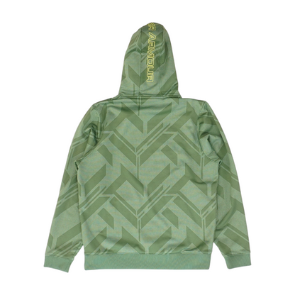 Green Abstract Hoodie Pullover