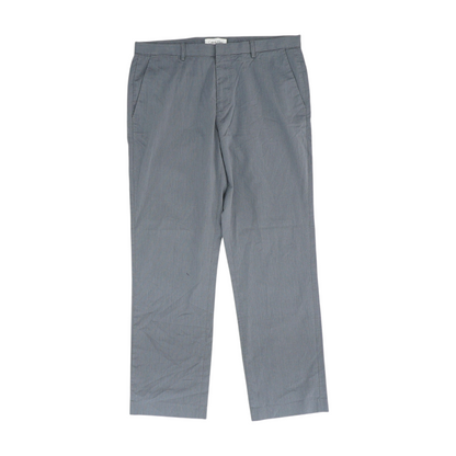 Gray Print Straight Pants