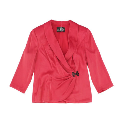 Red Solid Blazer