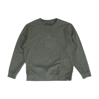 Olive Solid Sweatshirt Pullover