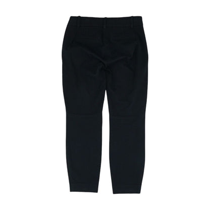 Black Solid Capri Pants