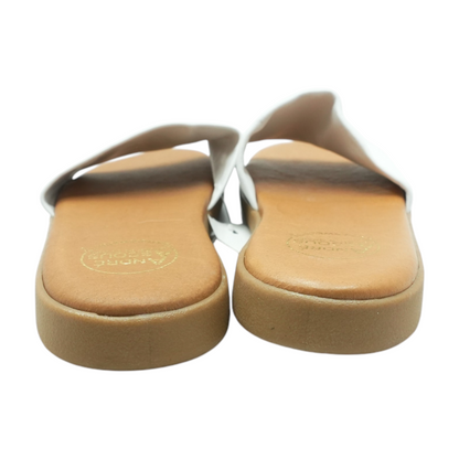 White Flat Sandals