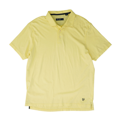 Yellow Solid Short Sleeve Polo