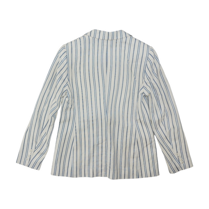 White Striped Blazer