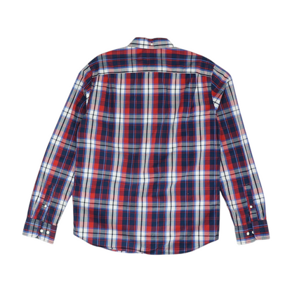 Multi Tall Plaid Long Sleeve Button Down
