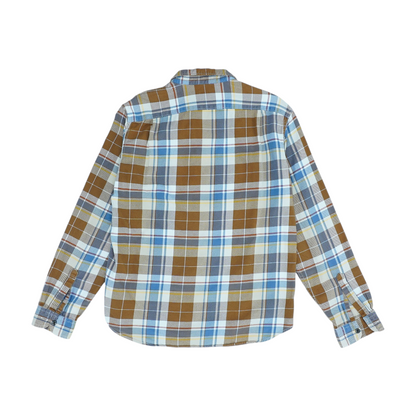 Brown Plaid Flannel Button Down