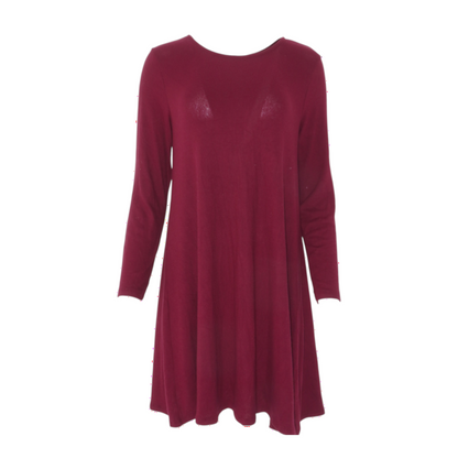 Burgundy Mini Dress