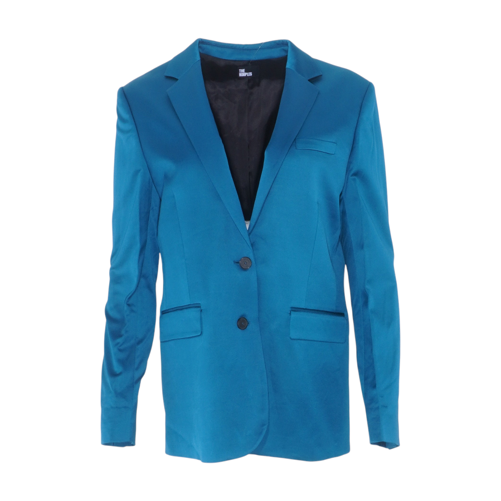 Blue Solid Blazer