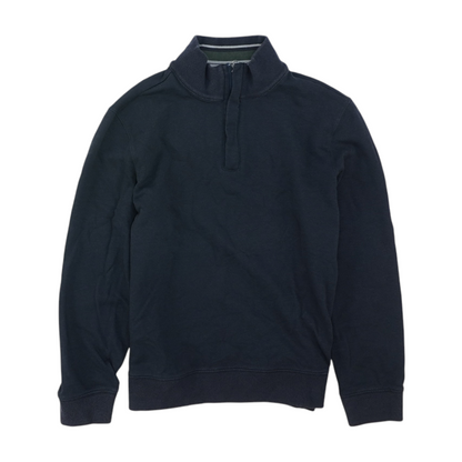 Navy Solid 1/4 Zip Pullover