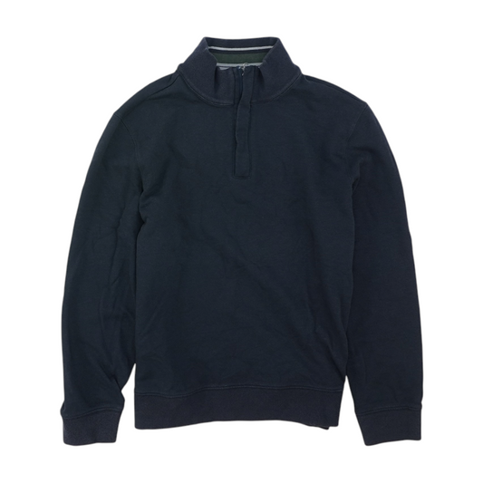 Navy Solid 1/4 Zip Pullover