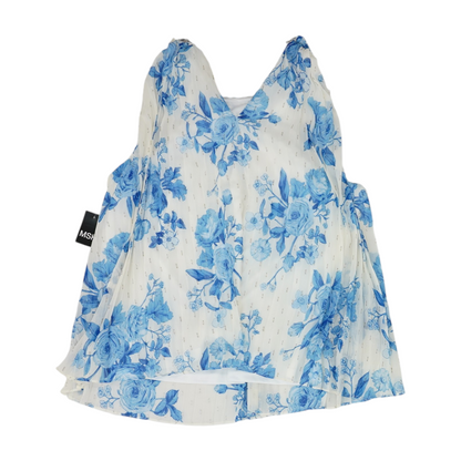 Blue Floral Blouse