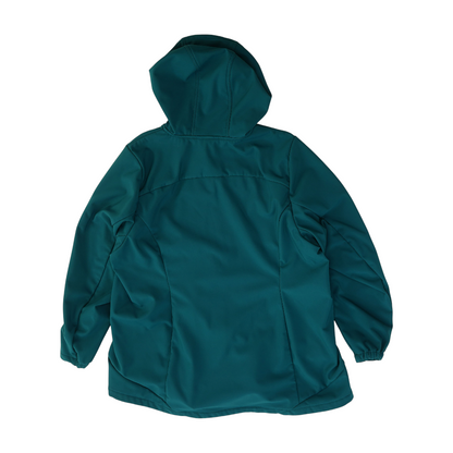 Green Solid Rain Jacket
