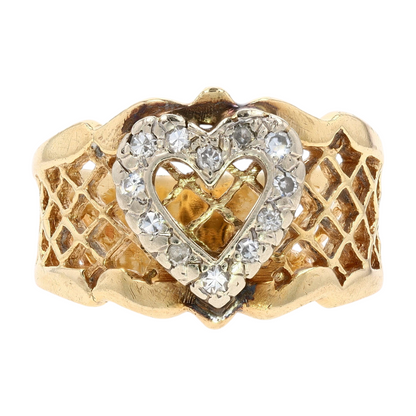 1/8 ctw 14K Two-Tone Gold Diamond Fashion Ring