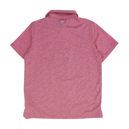 Red Striped Short Sleeve Polo
