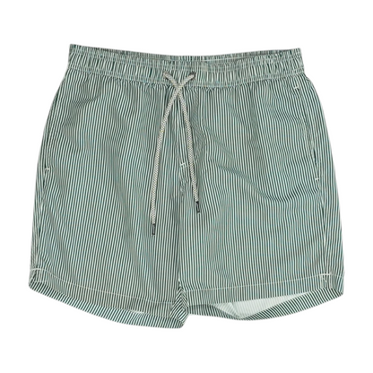 Green Striped Swim Bottom
