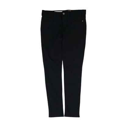 Black Solid Five Pocket Pants