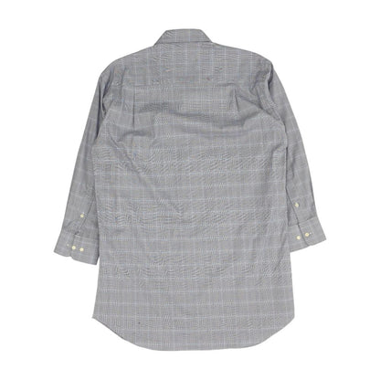 Blue Plaid Long Sleeve Button Down