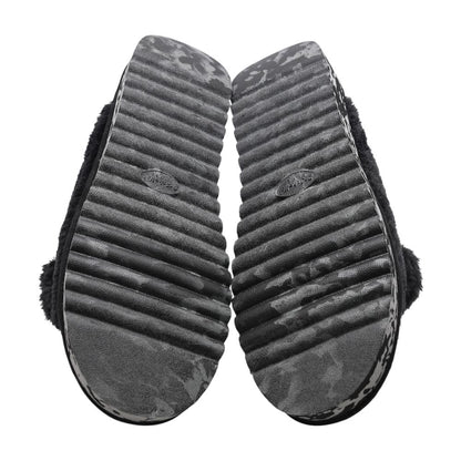 Black Slipper Flats