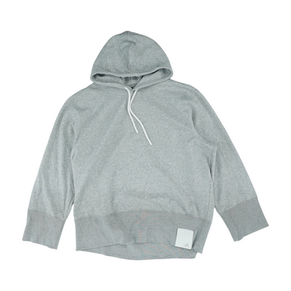 Gray Solid Hoodie Pullover