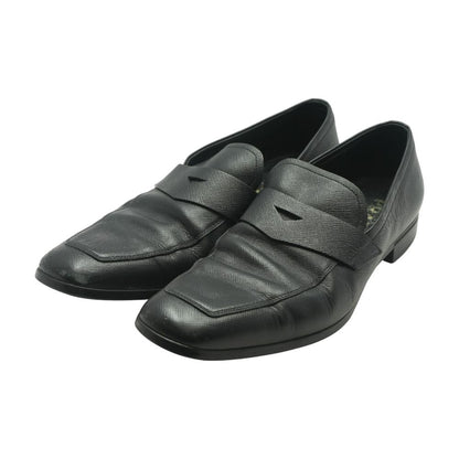 Black Saffiano Leather Loafer