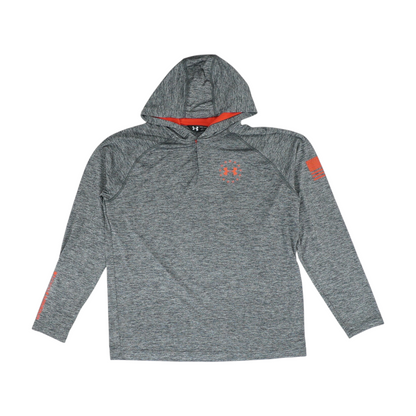 Gray Solid 1/4 Zip Pullover
