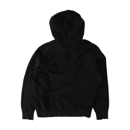 Black Solid Hoodie Pullover