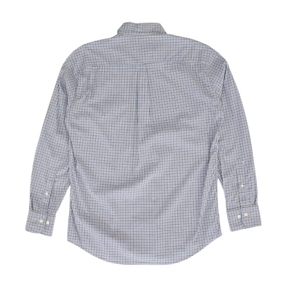 Blue Plaid Long Sleeve Button Down