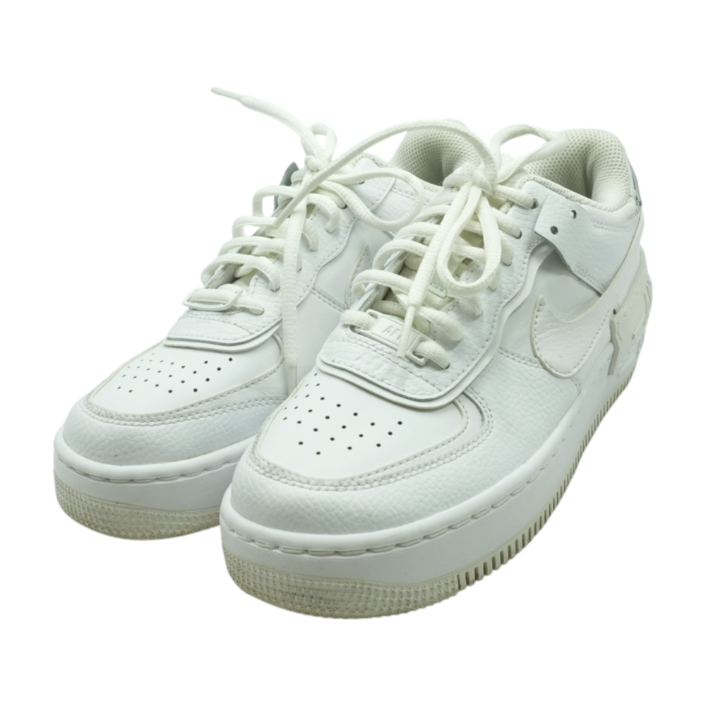 Nike Air Force 1 Low Shadow Triple White Low-Top Athletic Shoes – Image 2