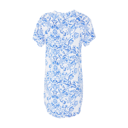 White Floral Mini Dress