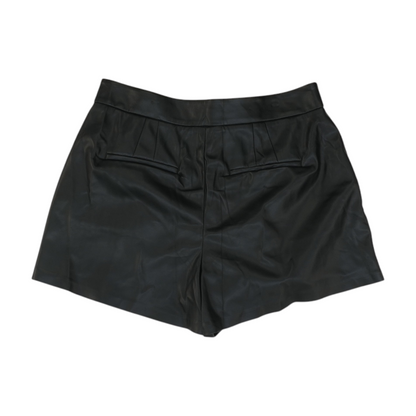 Black Solid Chino Shorts