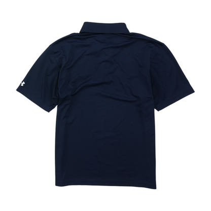Navy Solid Short Sleeve Polo