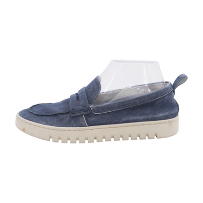 Blue Slip-On Flats