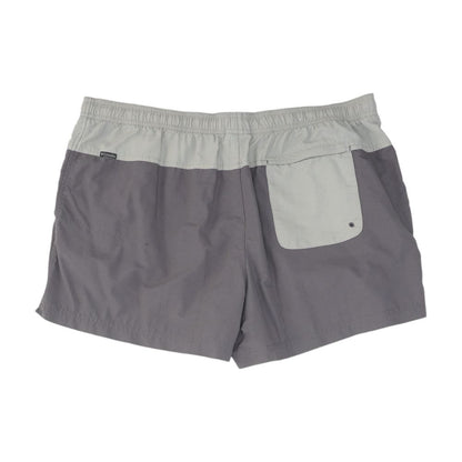 Gray Color Block Swim Shorts