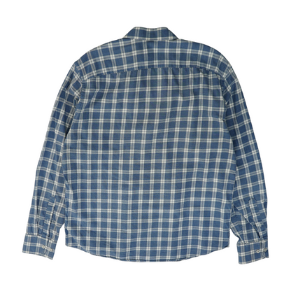 Blue Plaid Long Sleeve Button Down