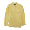 Yellow Solid Long Sleeve Button Down